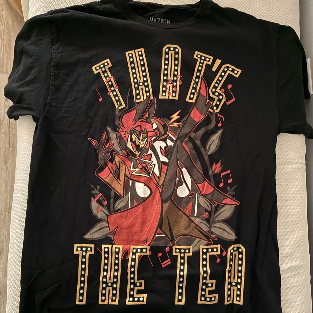 Hazbin Hotel Graphic T-shirt Medium That’s The Tea
